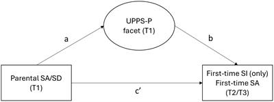 Negative and positive urgency as pathways in the intergenerational transmission of suicide risk in childhood